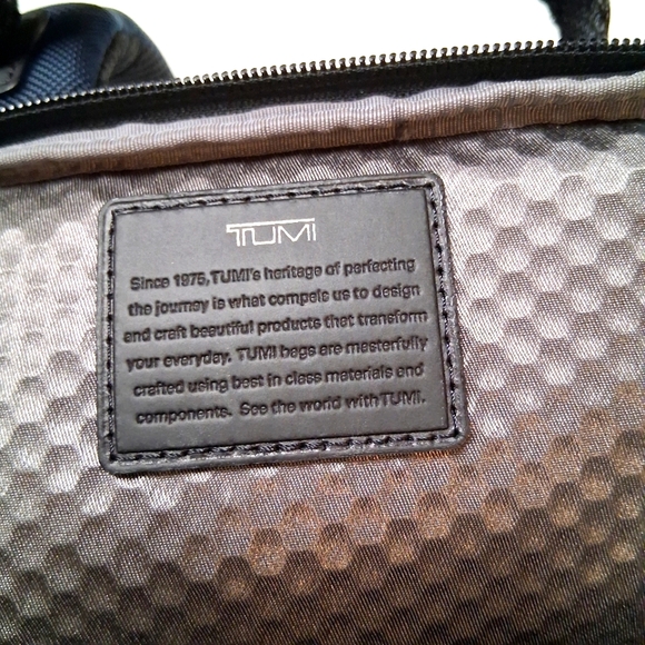 TUMI Alpha Bravo Nellis Black Blue Backpack TCS World Travel - Picture 11 of 12